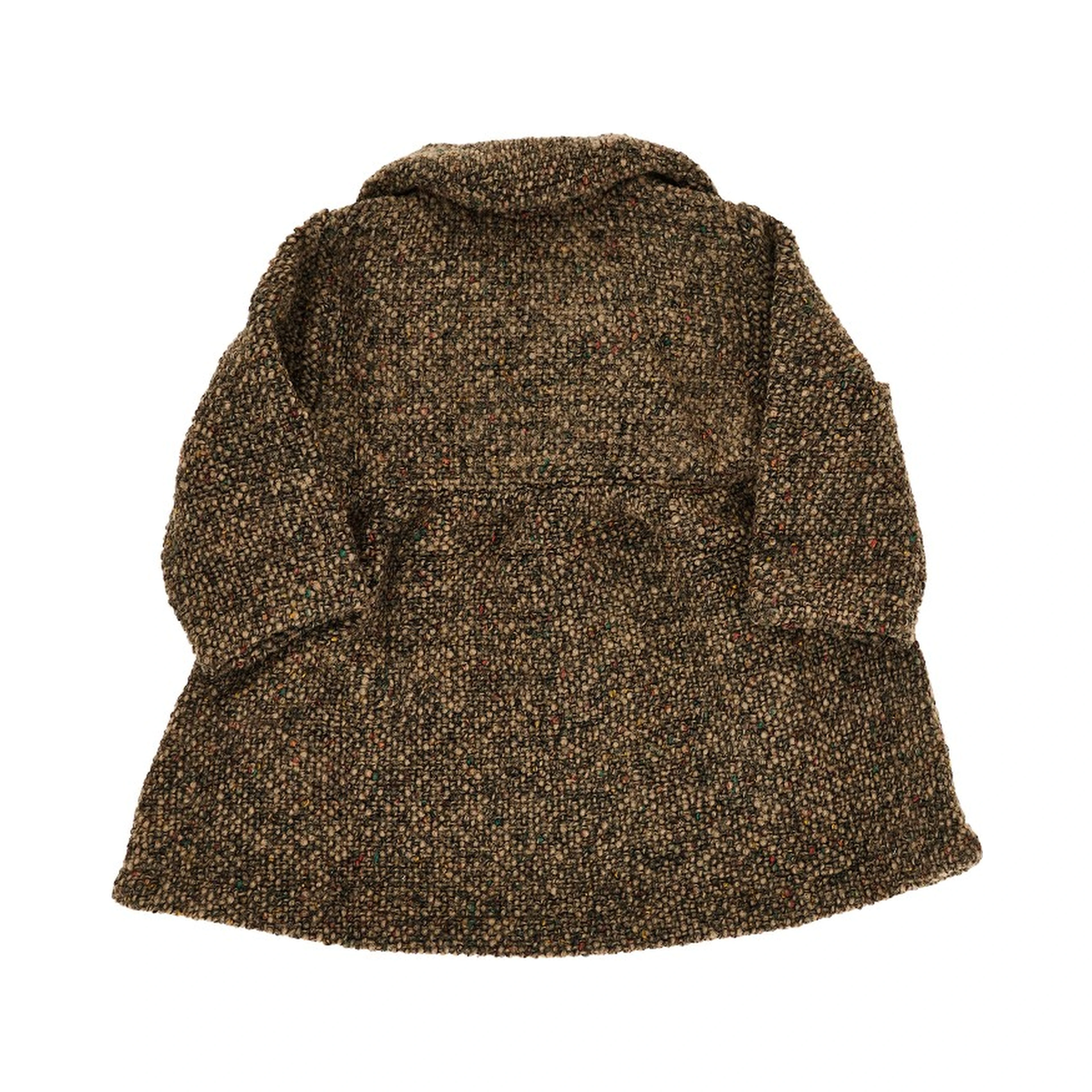 Bouclé wool-blend coat