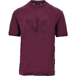 Lyocell and cotton blend T-shirt with logo