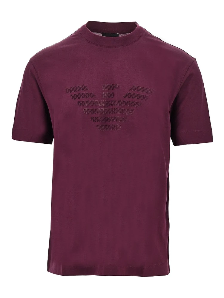 Lyocell and cotton blend T-shirt with logo
