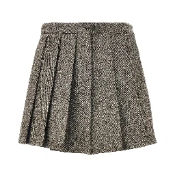 Wool twill skorts