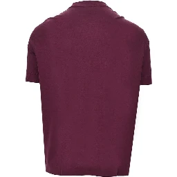 Lyocell and cotton blend T-shirt with logo