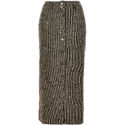 Knitted midi skirt