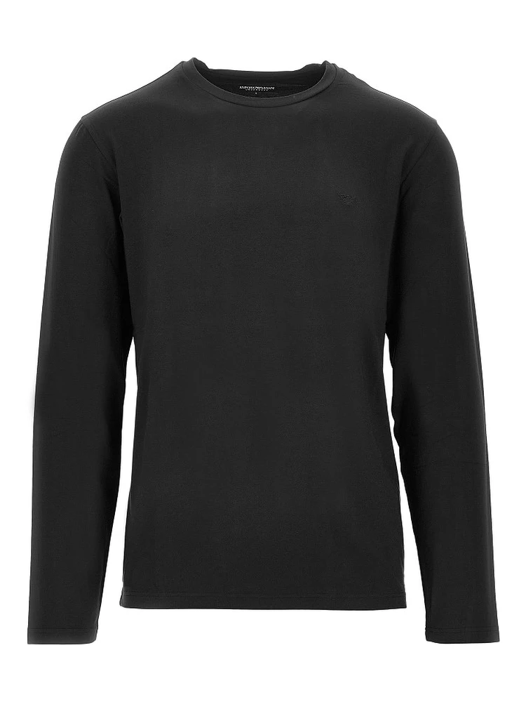 Stretch jersey T-shirt with Eagle embroidery