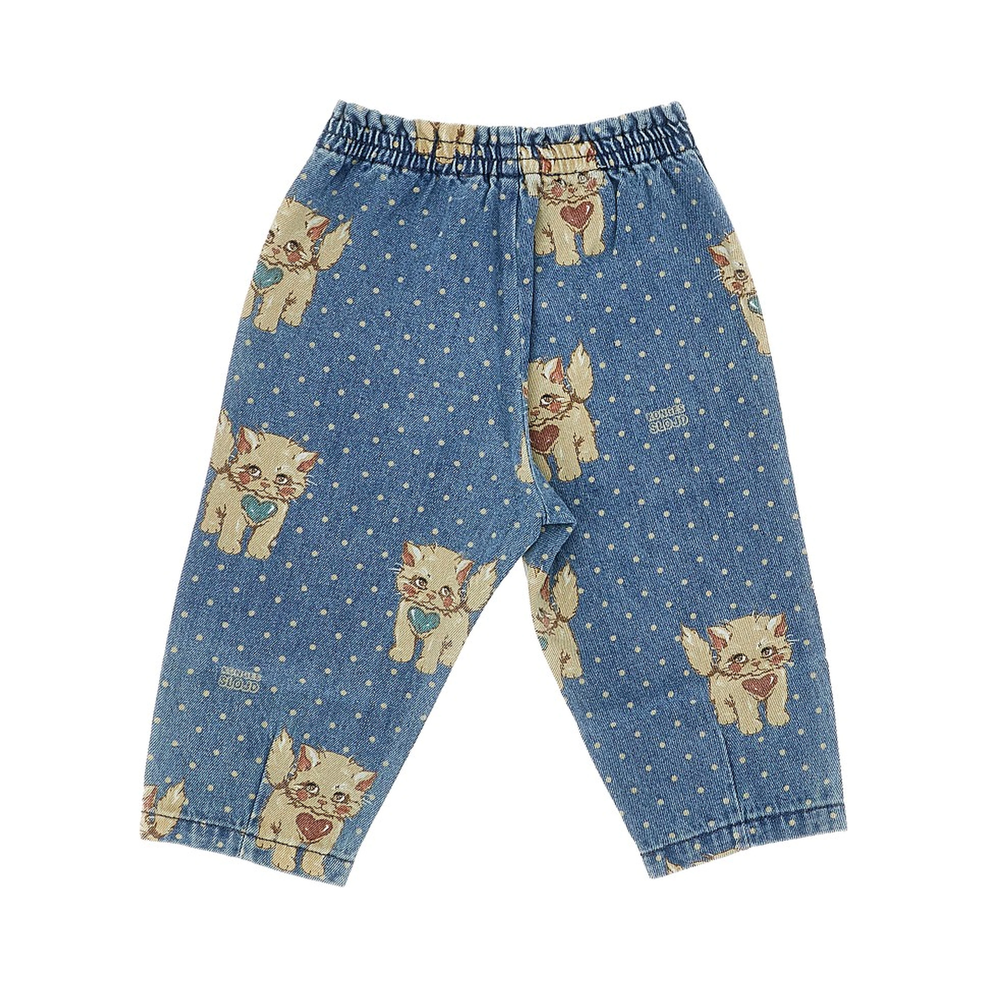 'Magot' printed denim pants