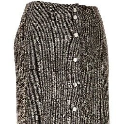 Knitted midi skirt