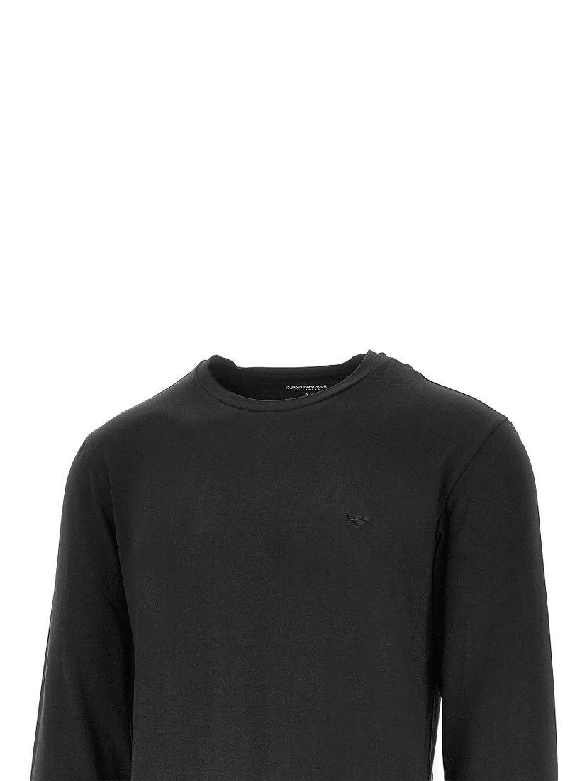 Stretch jersey T-shirt with Eagle embroidery