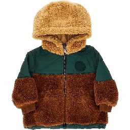 Nylon and Teddy fleece jacket