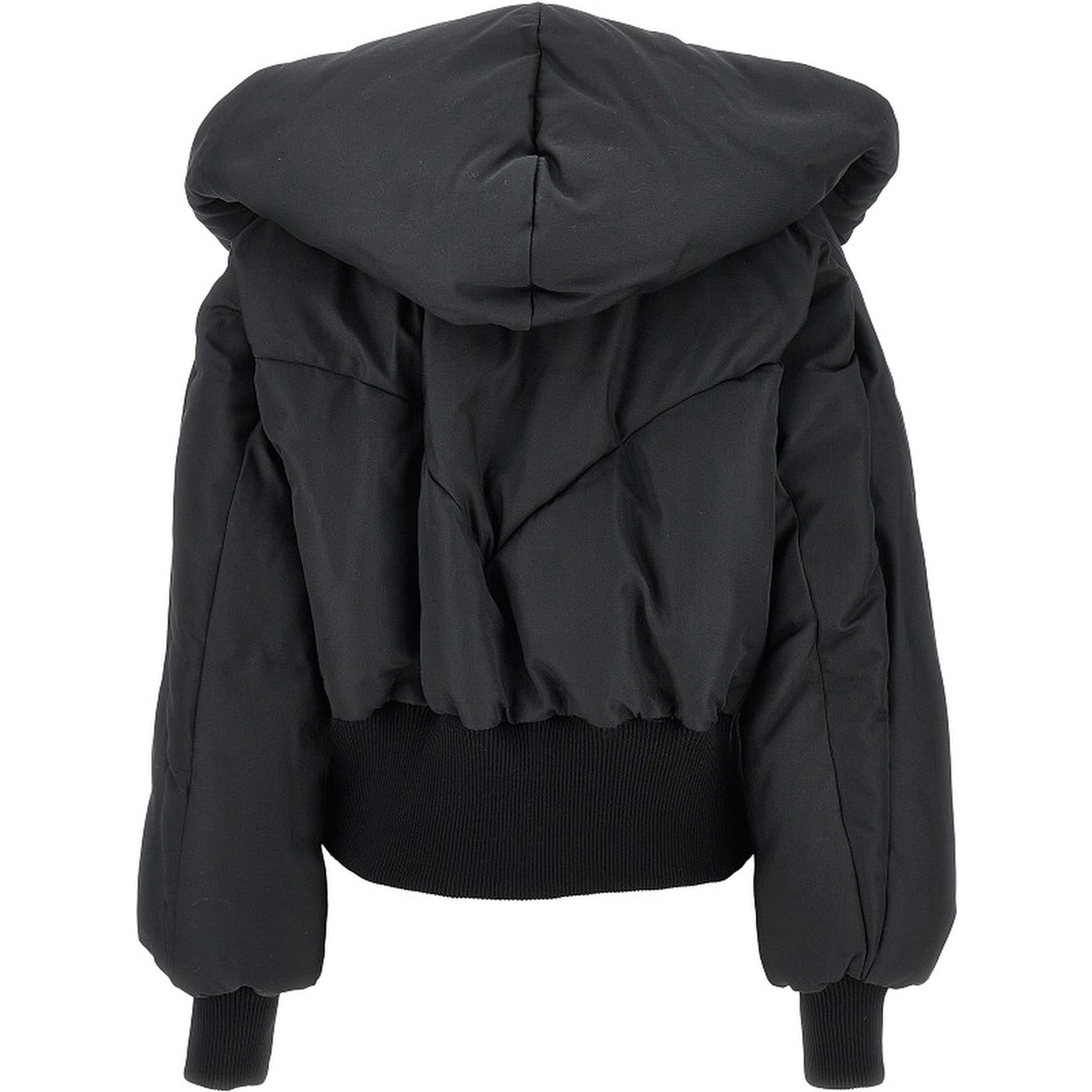 Cotton-blend padded bomber jacket