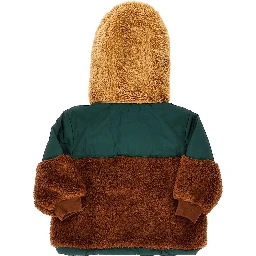 Nylon and Teddy fleece jacket