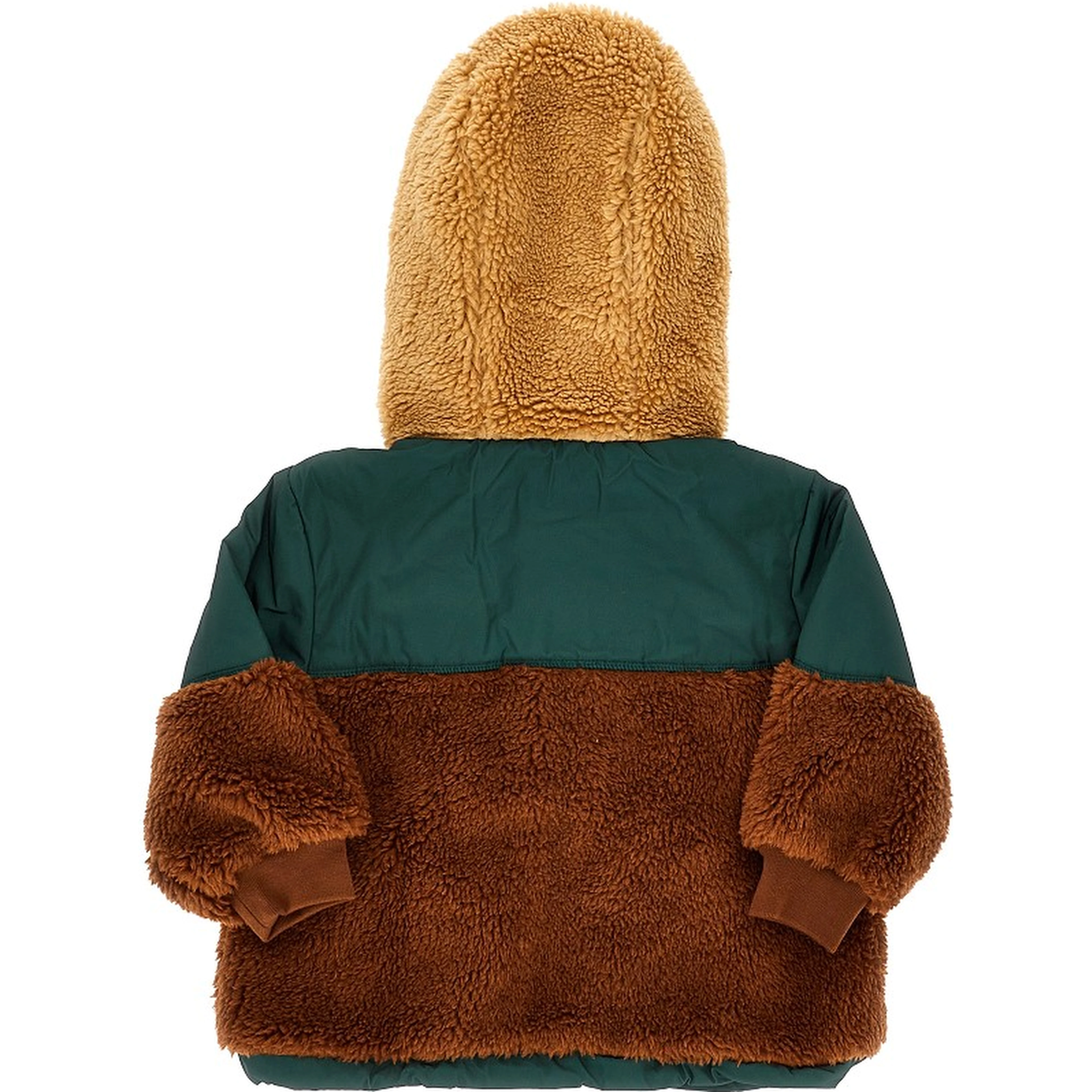 Nylon and Teddy fleece jacket