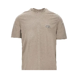 Lyocell-blend jersey T-shirt with embroidery