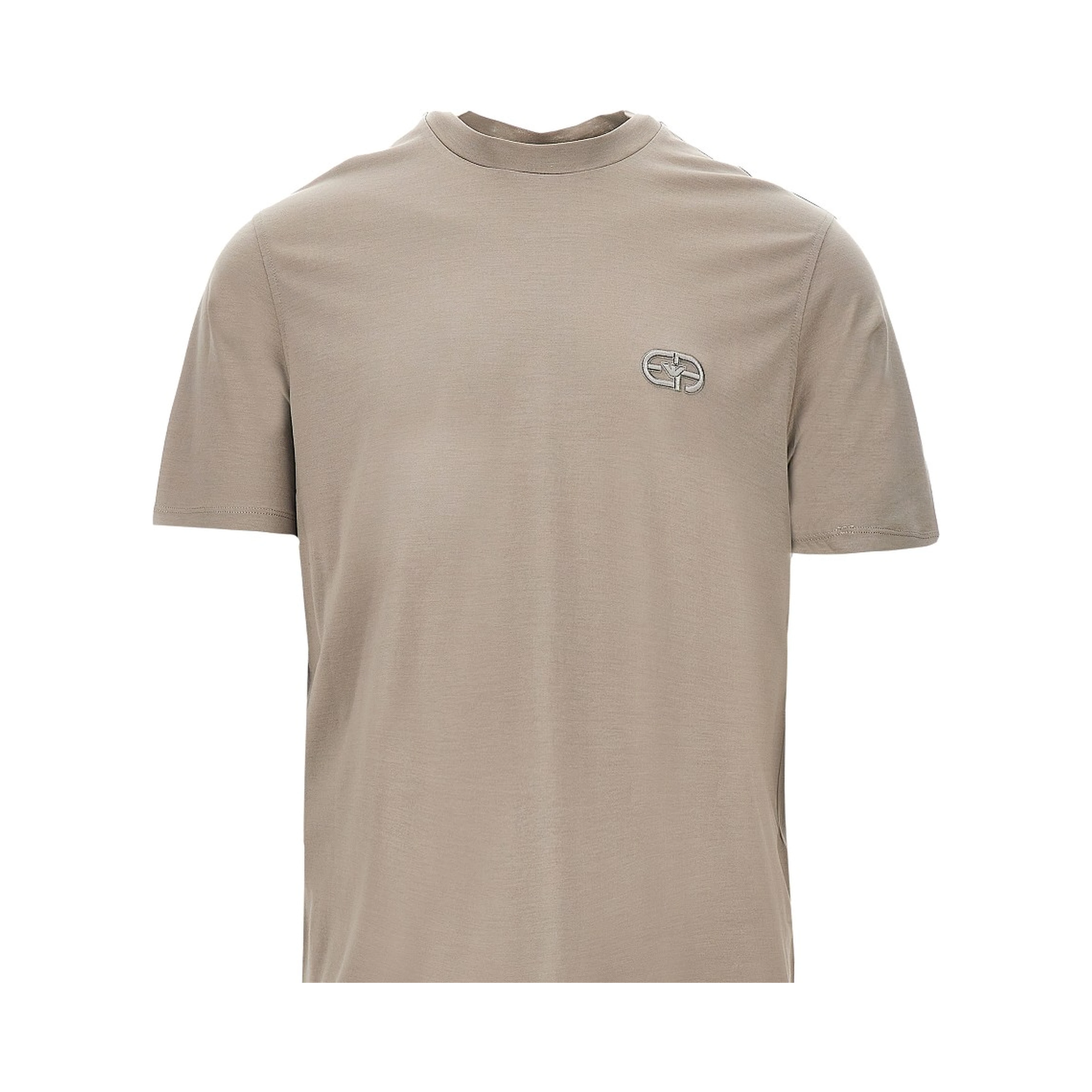 Lyocell-blend jersey T-shirt with embroidery
