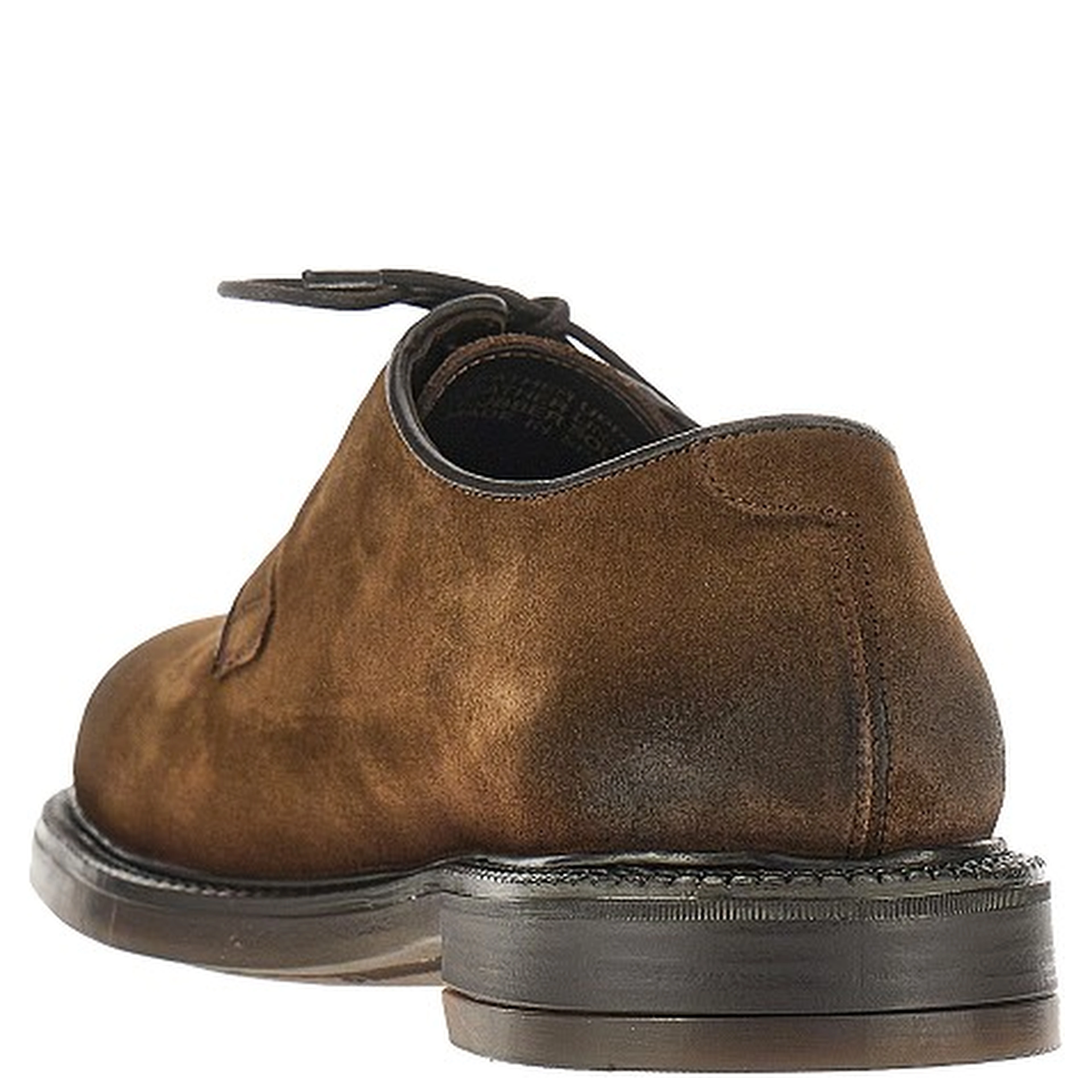 Suede leather lace-up shoes
