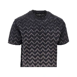 Jacquard jersey T-shirt