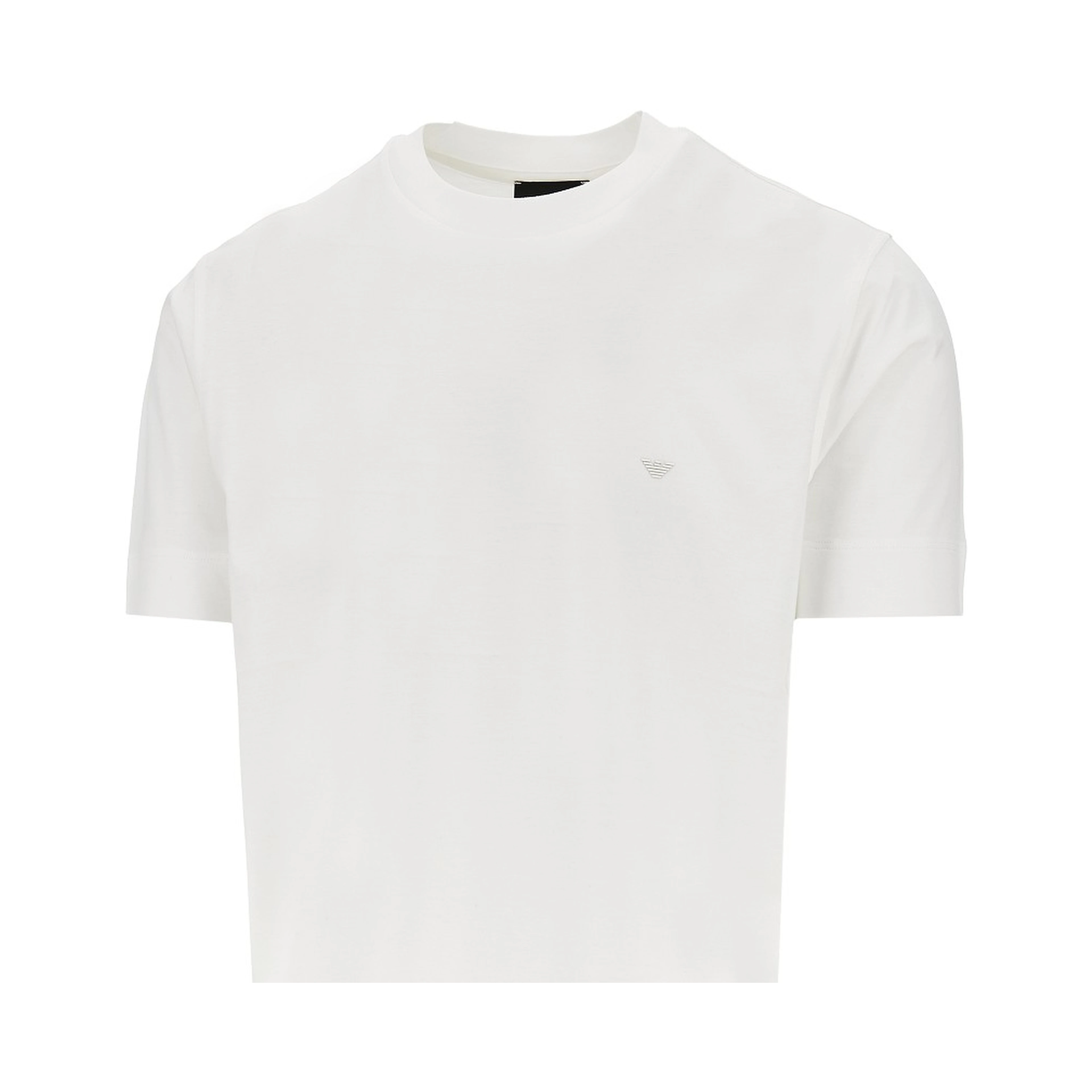 Lyocell and cotton blend T-shirt with logo