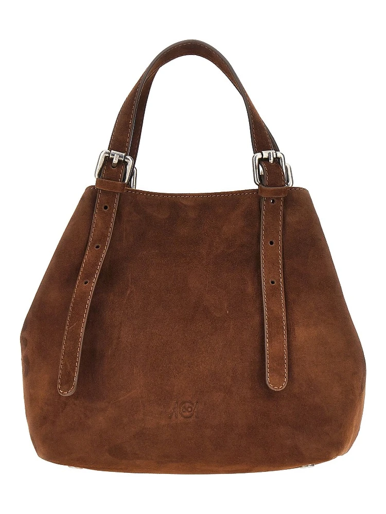 Suede leather small 'Galatea' bag