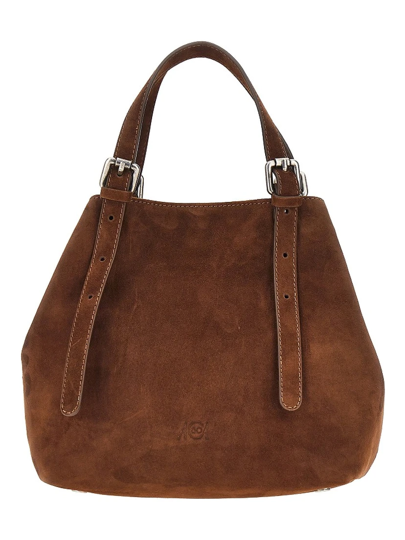 Suede leather small 'Galatea' bag
