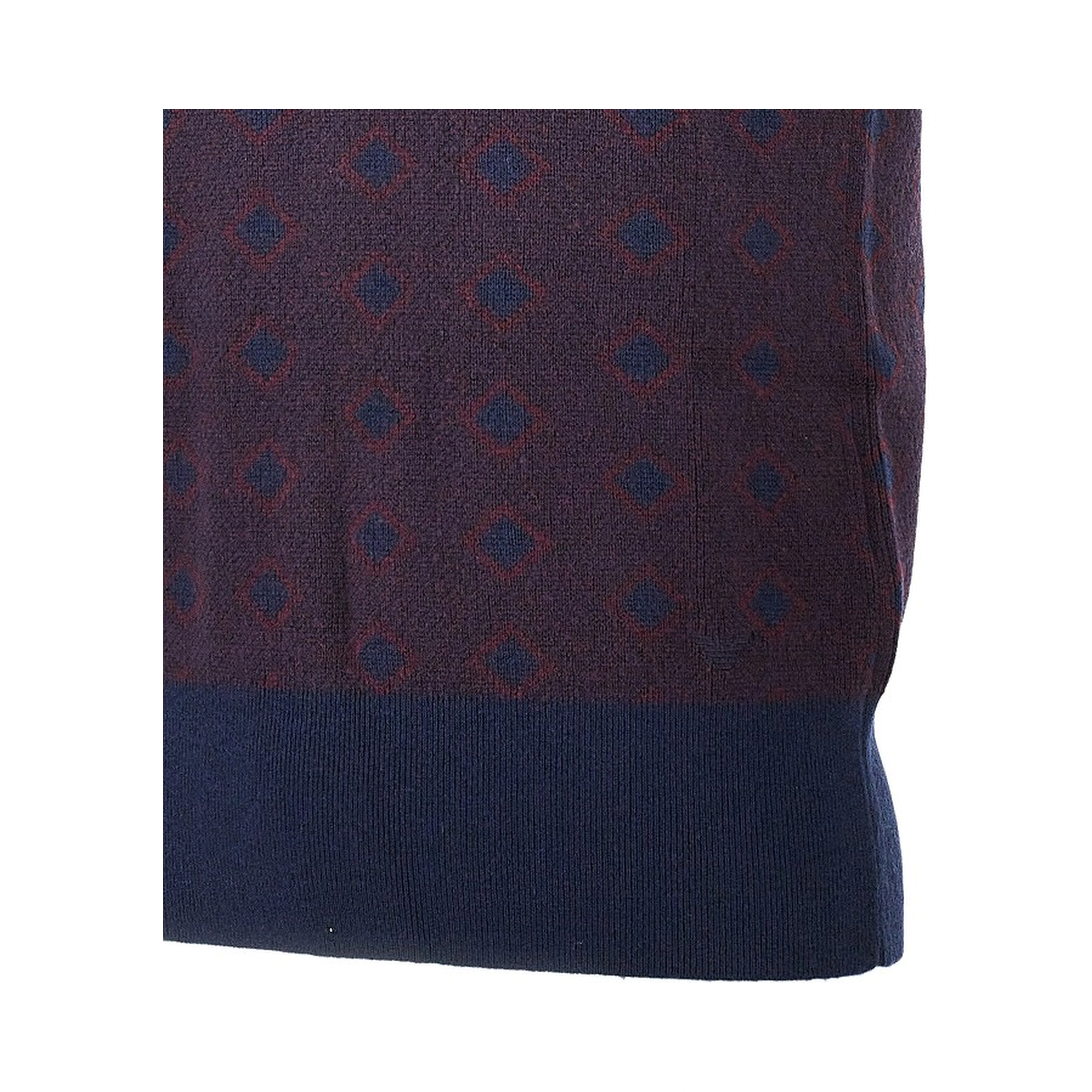 Cashmere and wool vest with diamonds motif