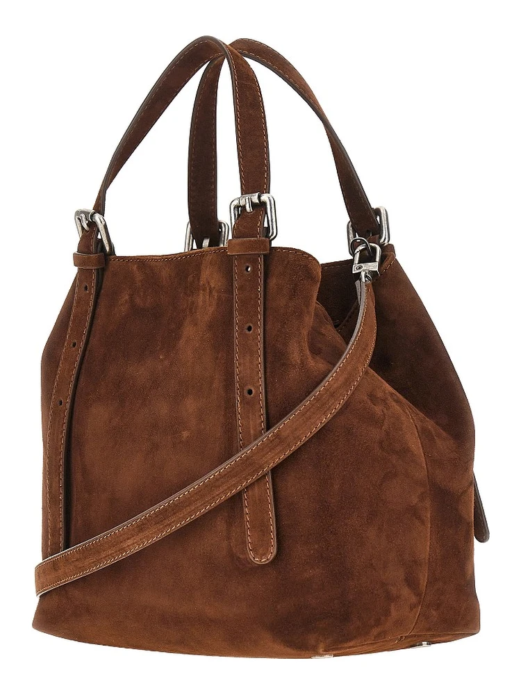 Suede leather small 'Galatea' bag alternative