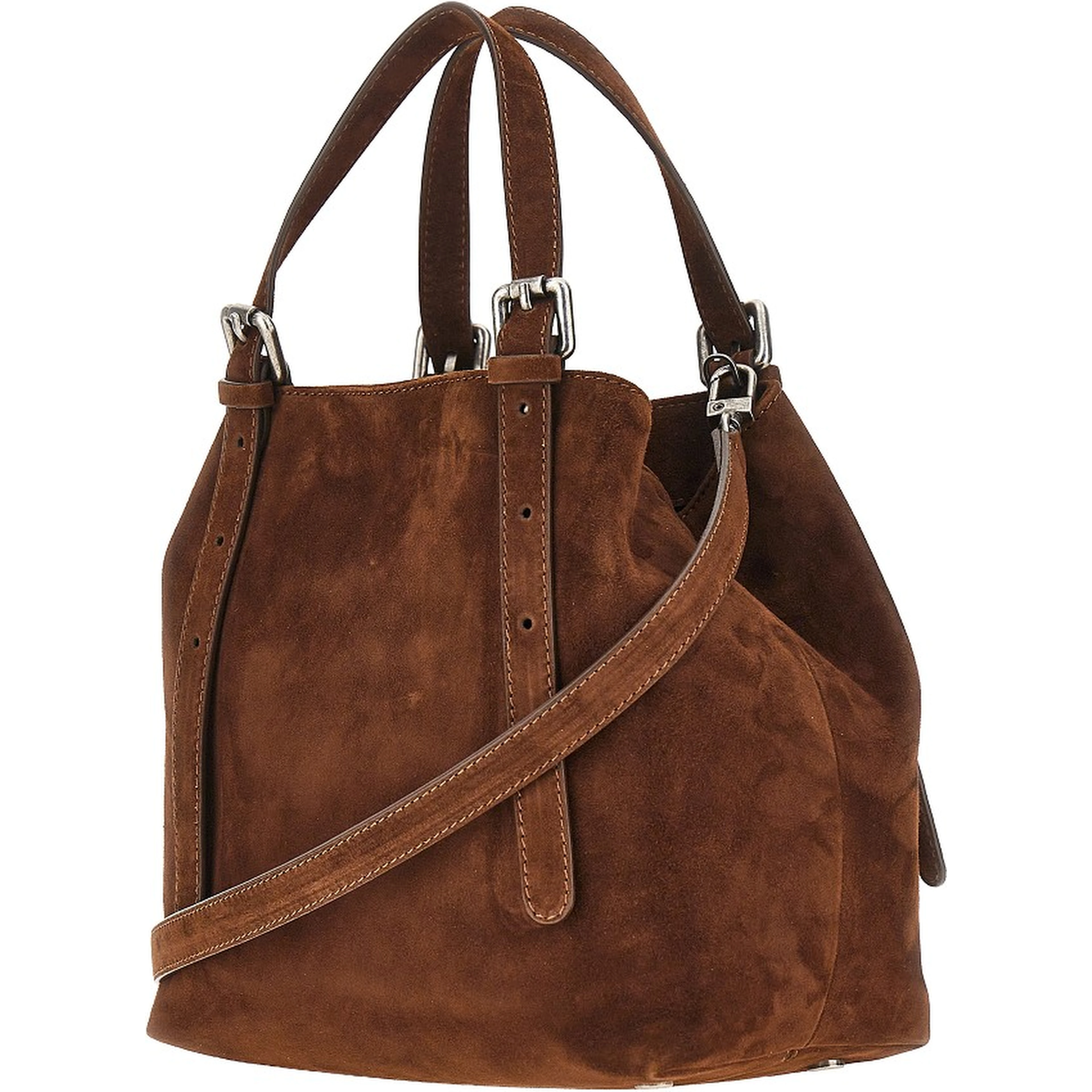Suede leather small 'Galatea' bag