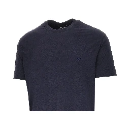 Stretch jersey T-shirt with Eagle embroidery