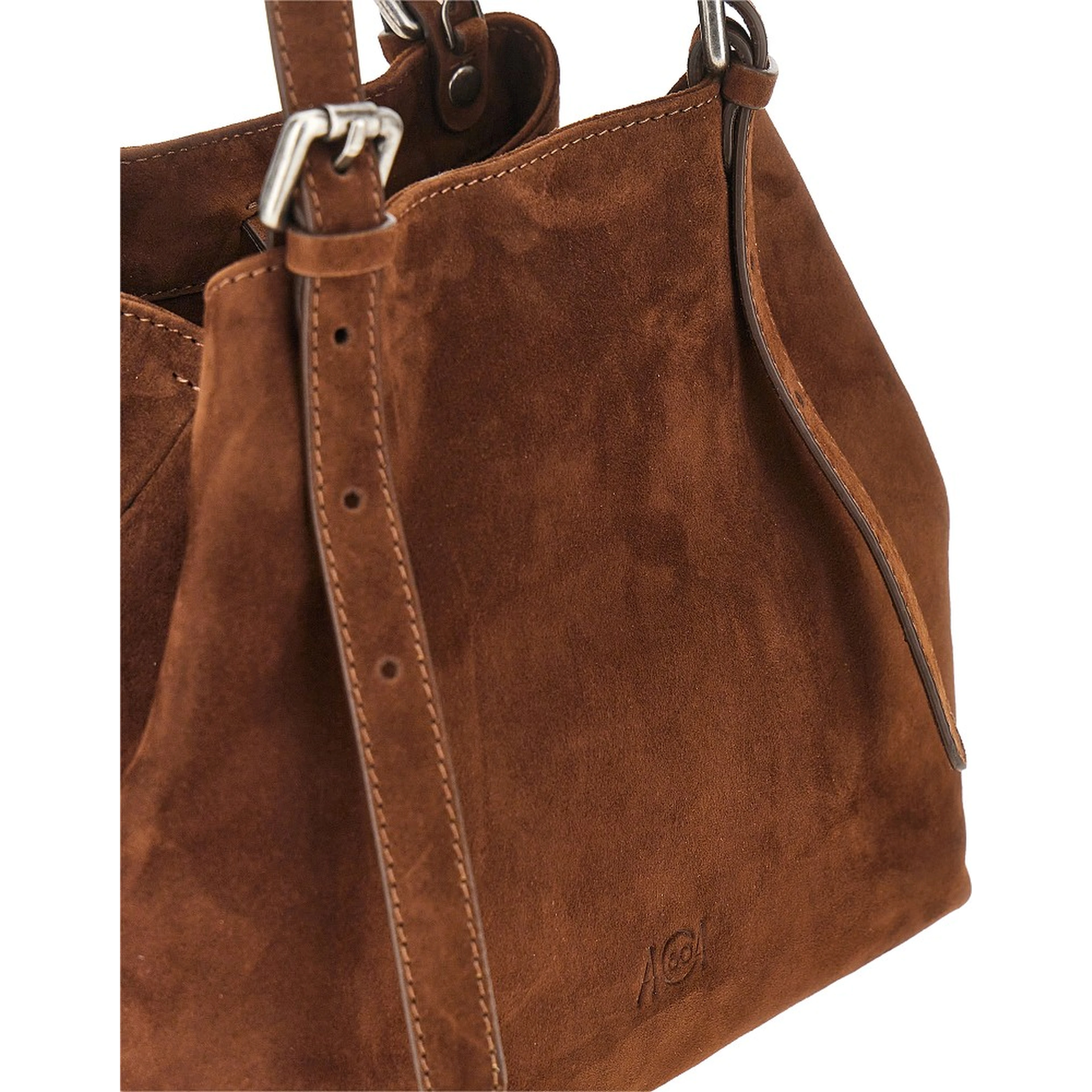 Suede leather small 'Galatea' bag