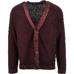 Virgin wool knitting cardigan