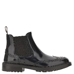 Spazzolato leather Chelsea boots