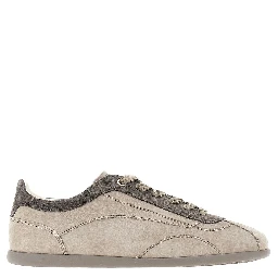 Nubuck leather Slim sneakers