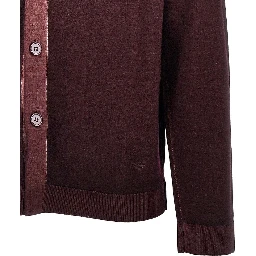 Virgin wool knitting cardigan