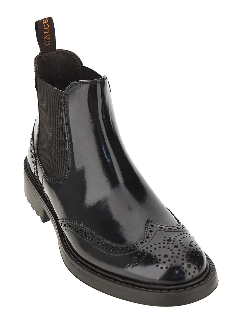 Spazzolato leather Chelsea boots