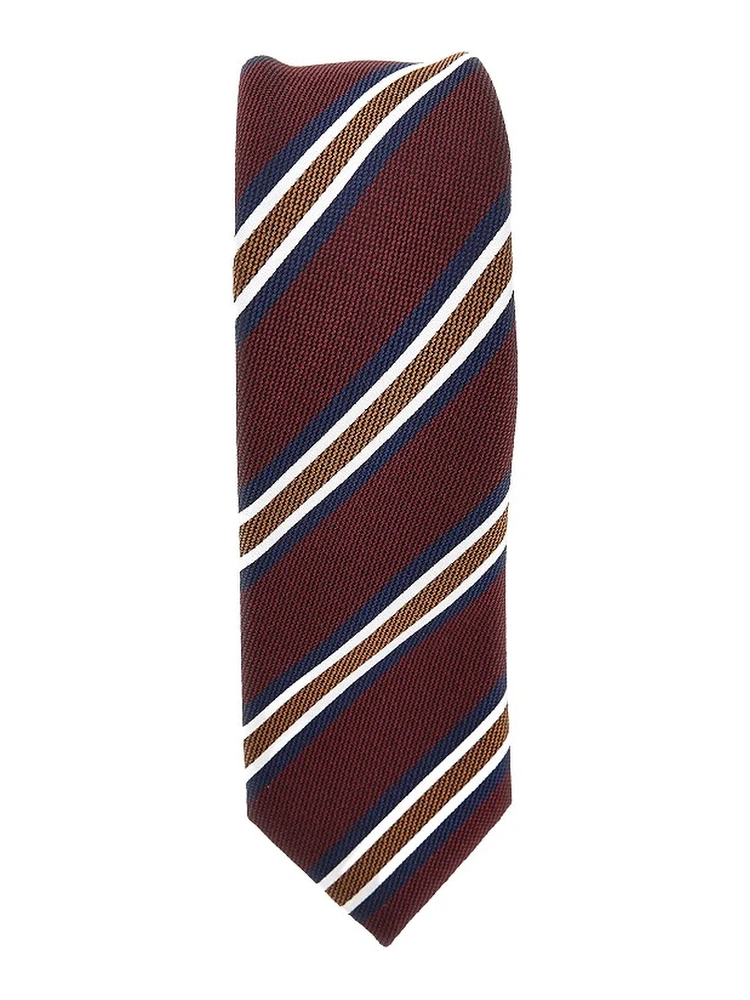 Silk necktie with jacquard motif