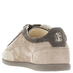 Nubuck leather Slim sneakers
