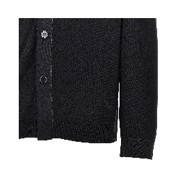 Virgin wool knitting cardigan