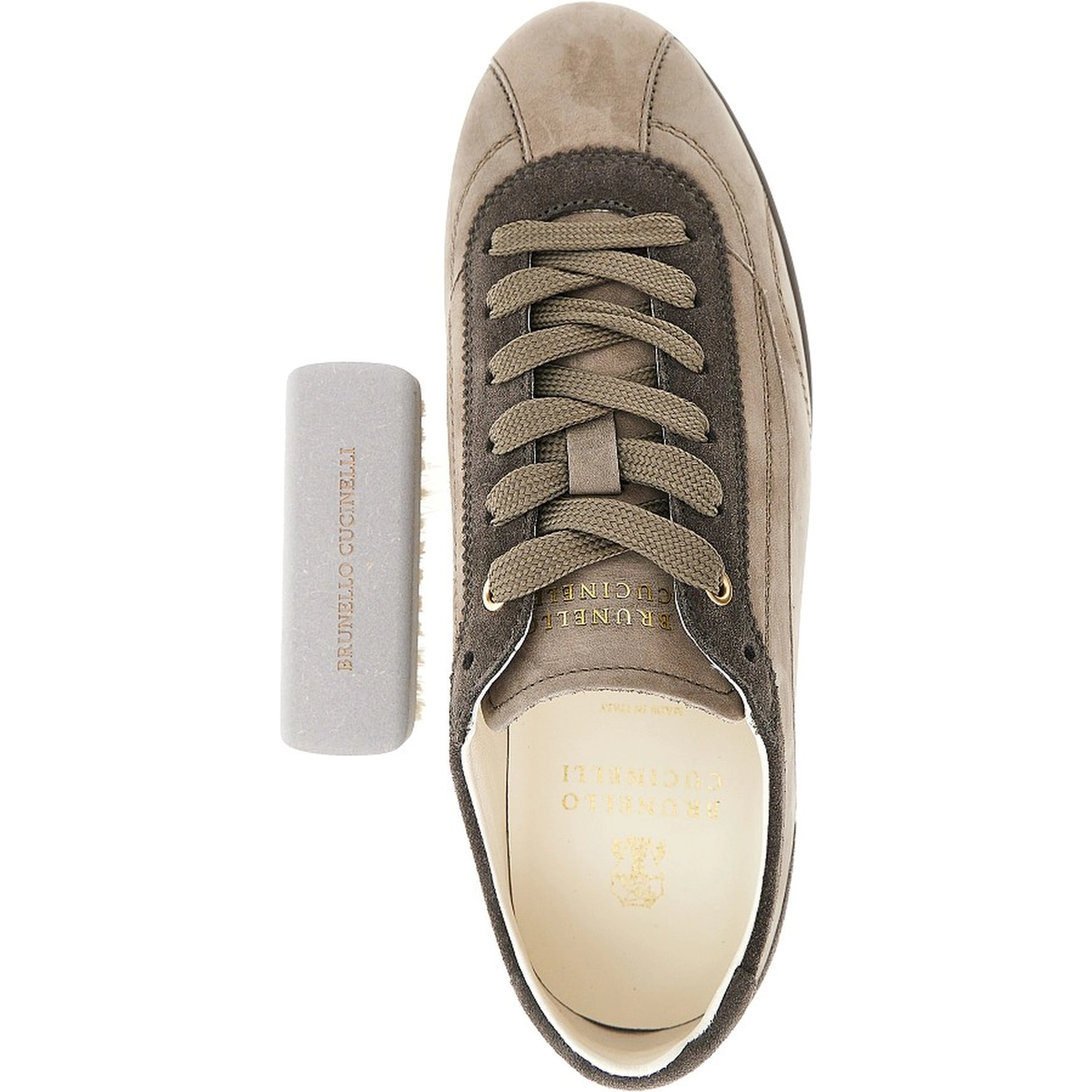 Nubuck leather Slim sneakers