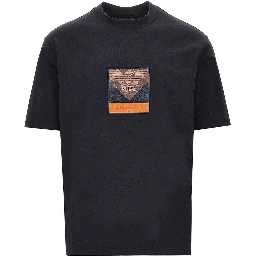 Jersey T-shirt with logo patch