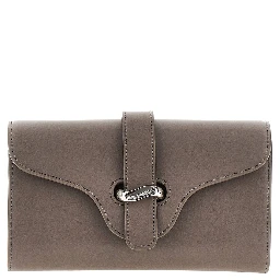 Leather clutch with chain