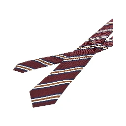 Silk necktie with jacquard motif