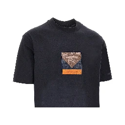 Jersey T-shirt with logo patch