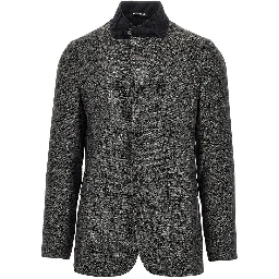 Mouliné kniited jacket