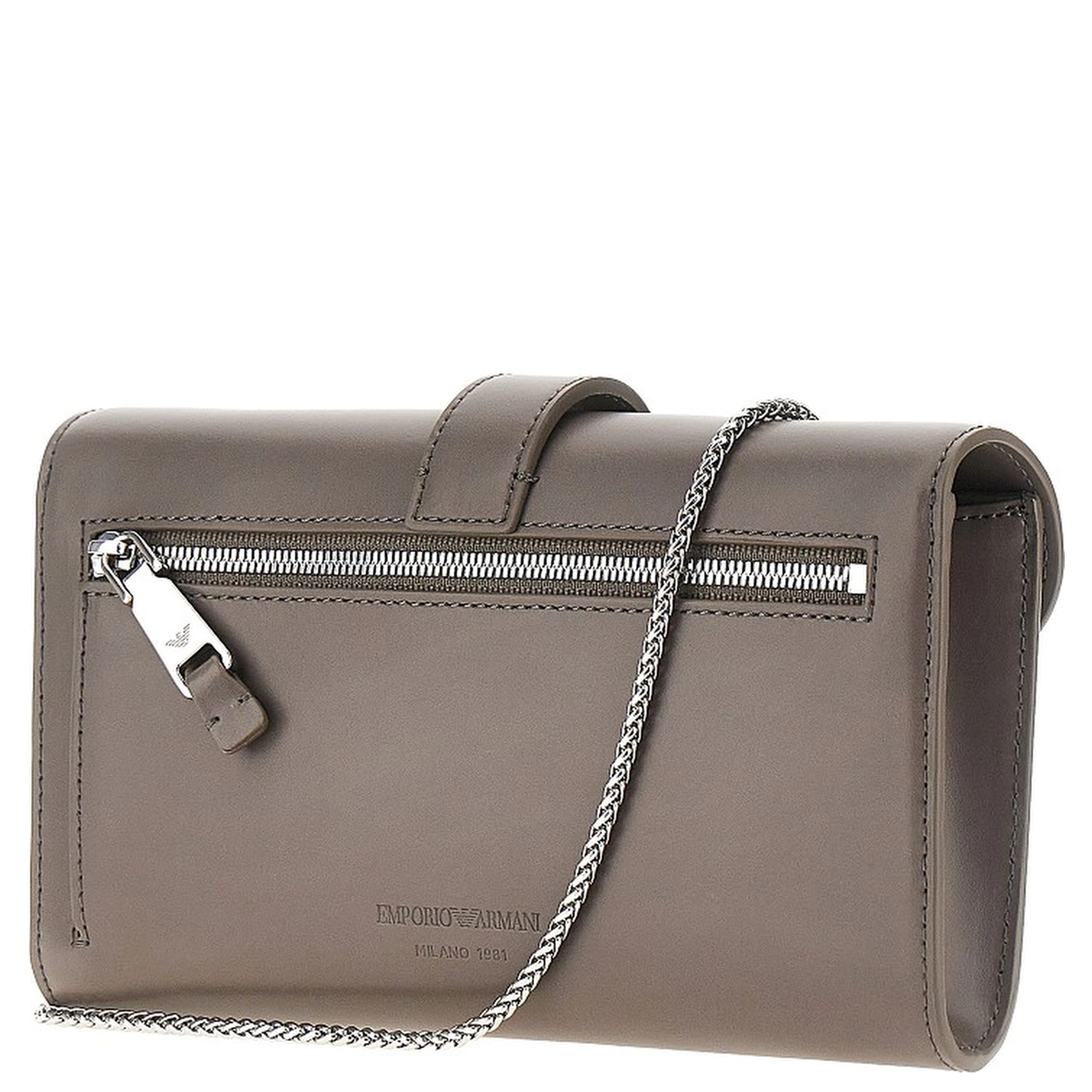 Leather clutch with chain
