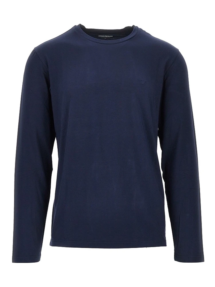 Stretch jersey T-shirt with Eagle embroidery
