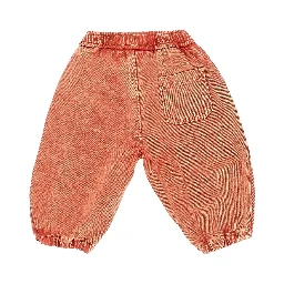 Denim pants with logo patch