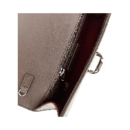 Leather clutch with chain