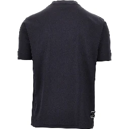 Lyocell and cotton blend T-shirt with logo