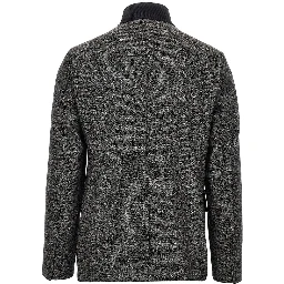 Mouliné kniited jacket