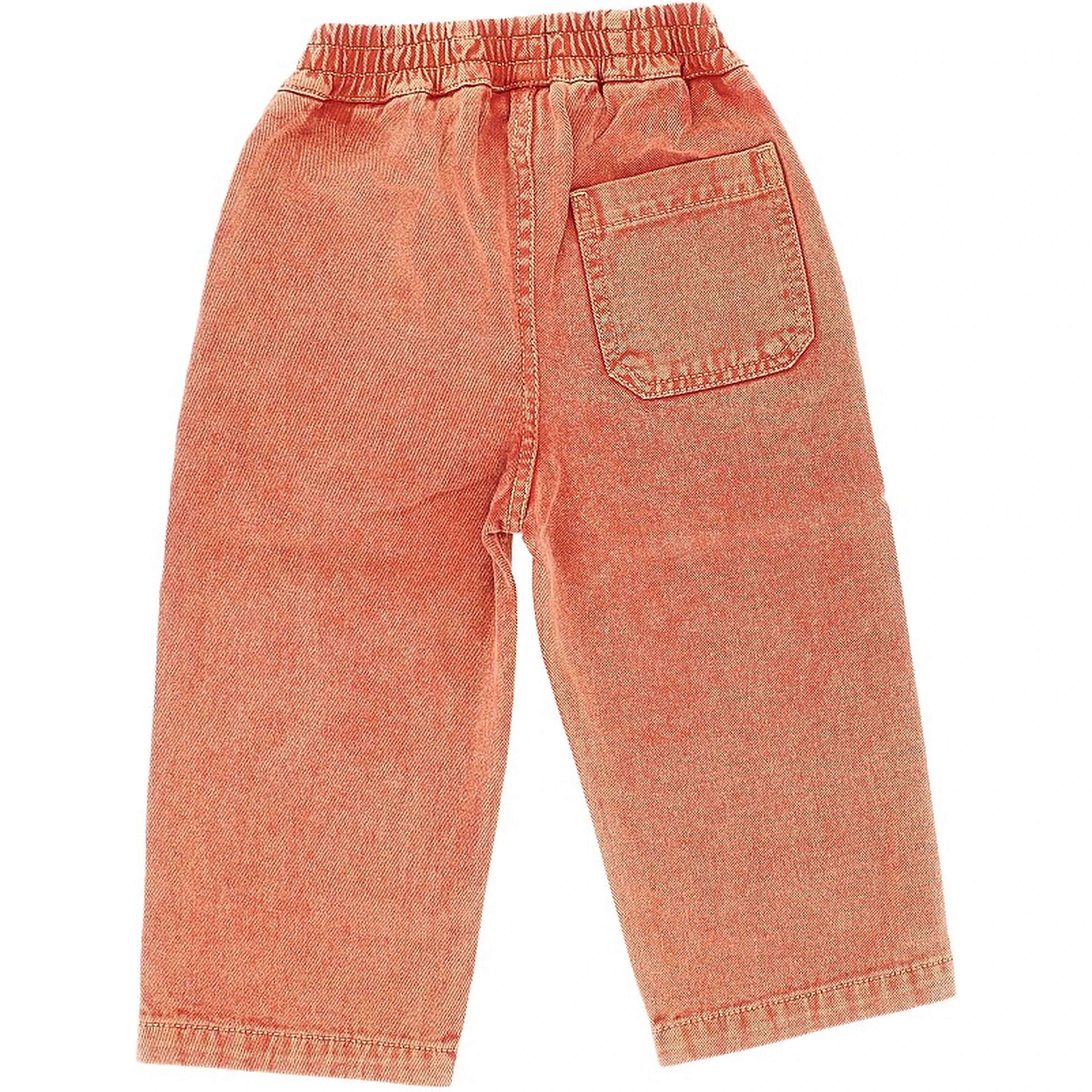 Denim pants with logo patch