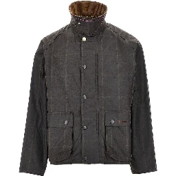 Transport Windowpane waxed cotton jacket