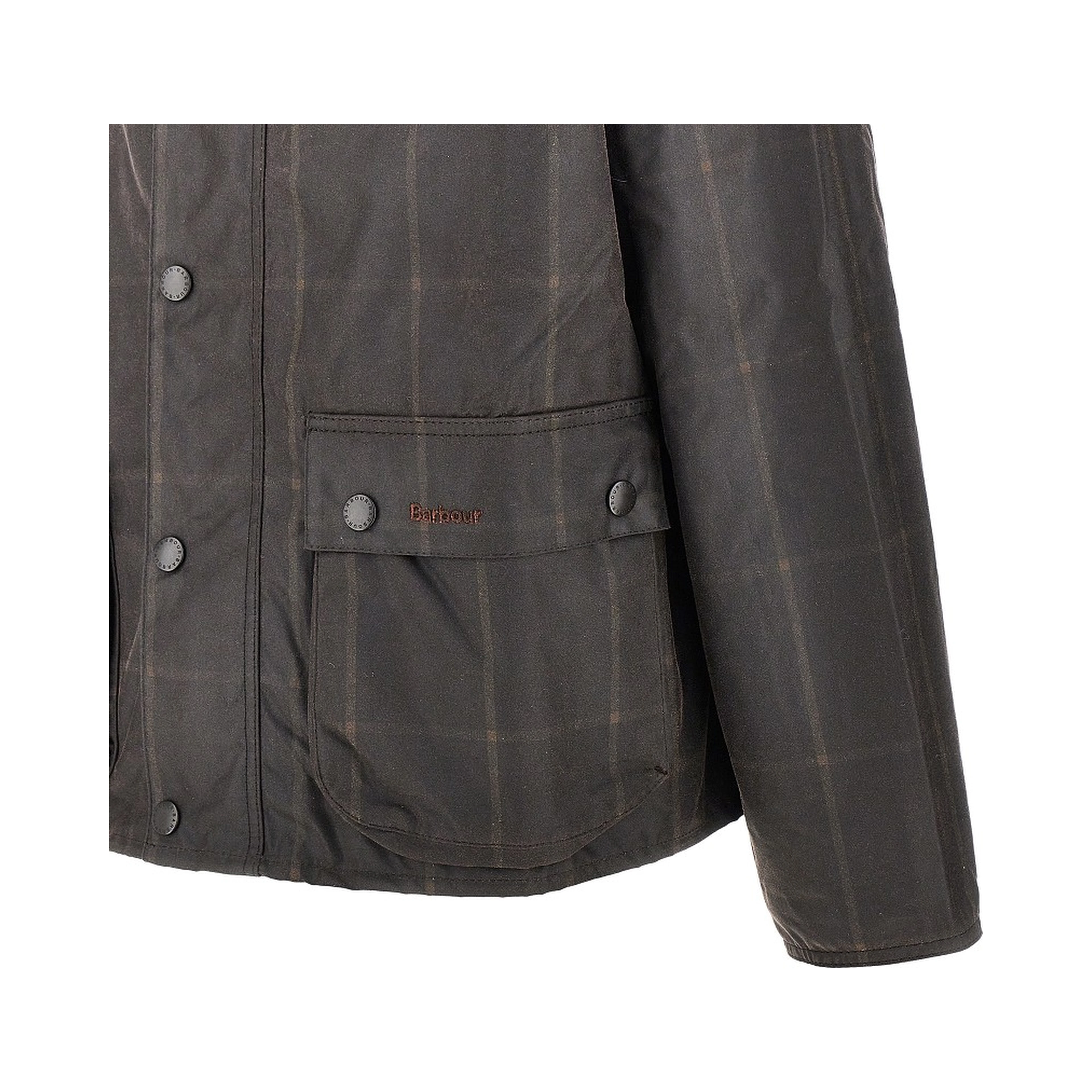 Transport Windowpane waxed cotton jacket