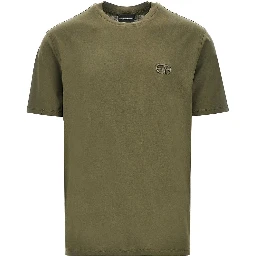 Lyocell-blend jersey T-shirt with embroidery